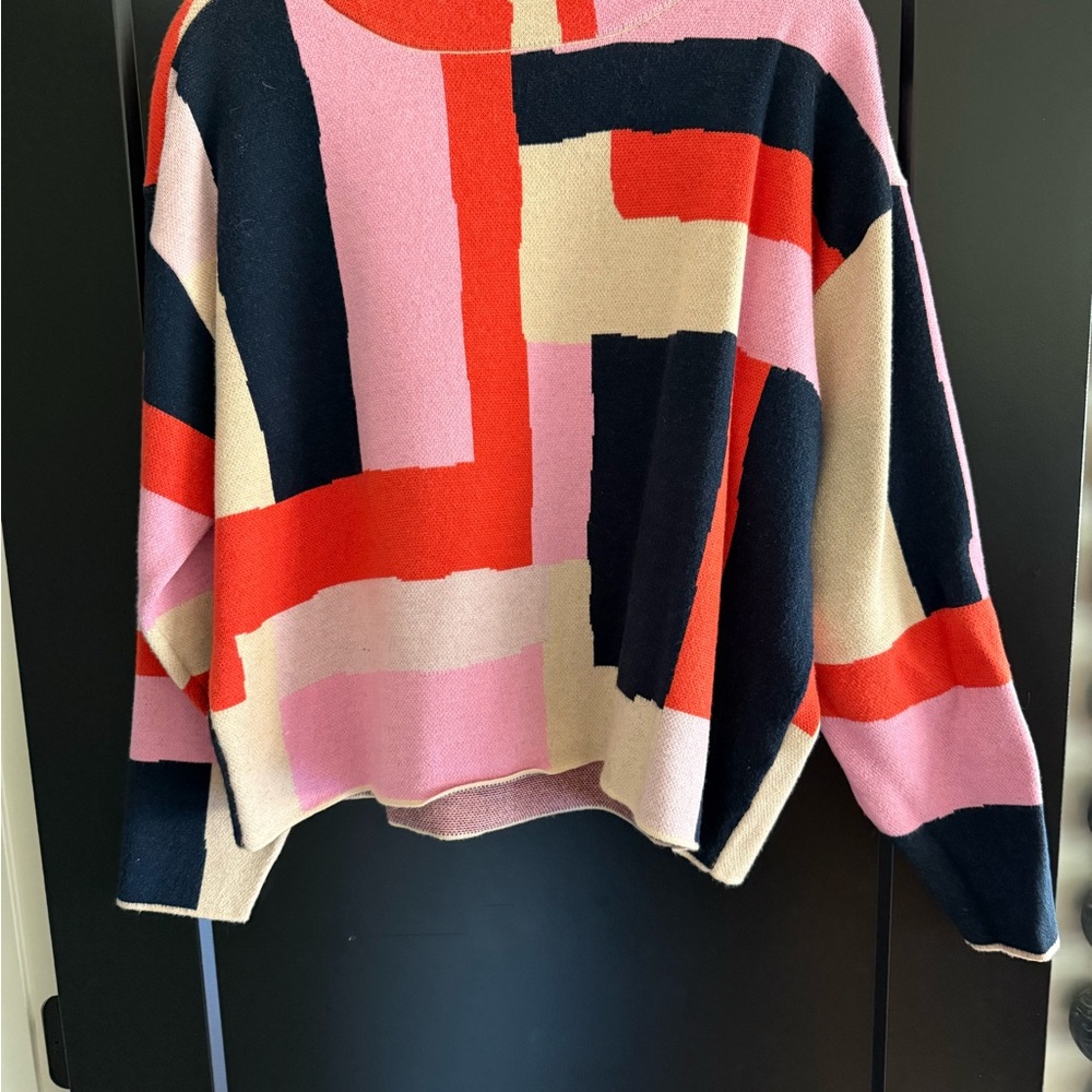 Maeve Multicolor Geometric Sweater - Picture 3 of 3